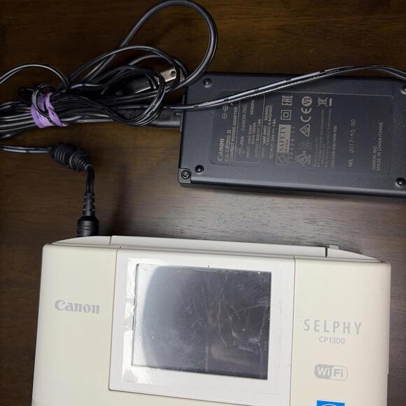 Canon SELPHY CP1300 Compact Photo Printer - White Postcard Size Print Not Tested - Picture 4 of 9